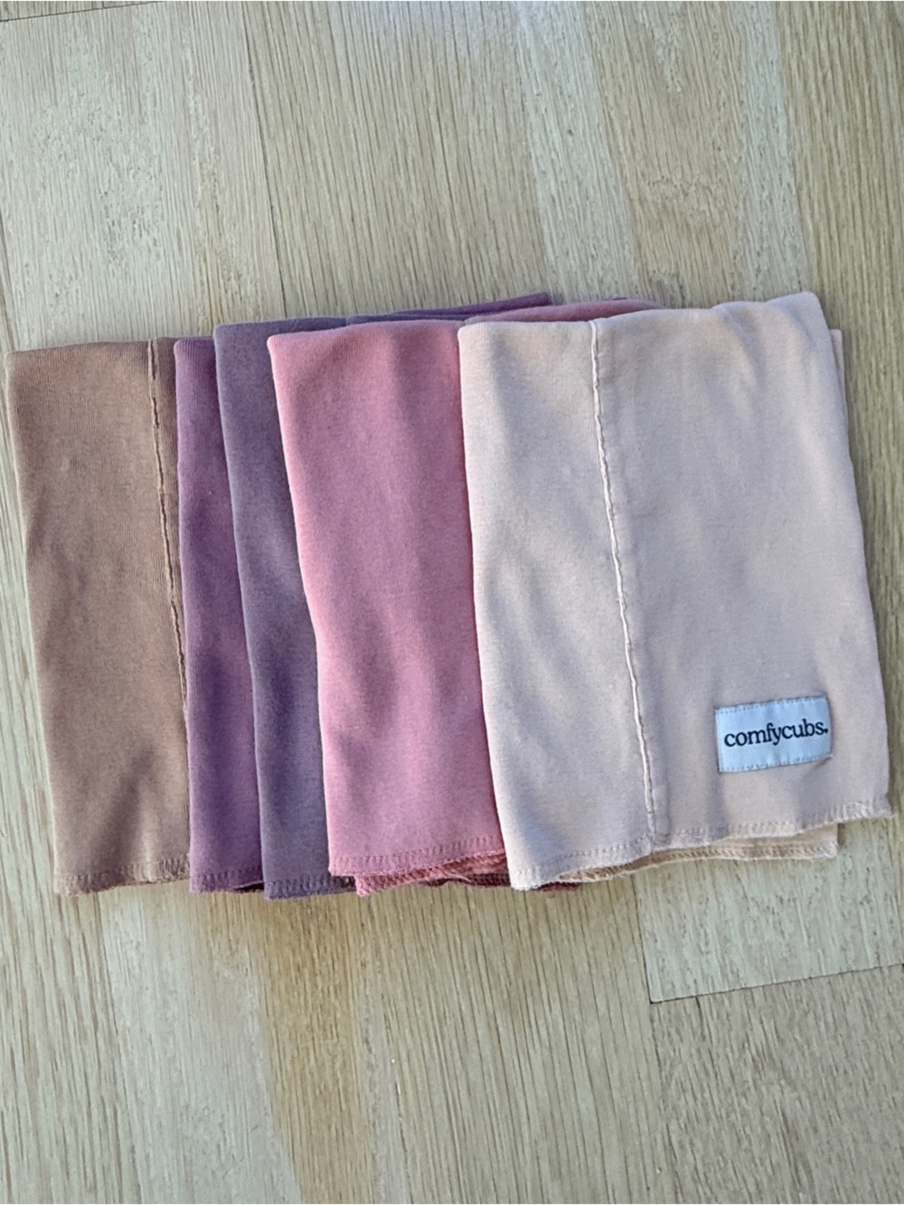 Comfy Cubs  Solid Baby Burp Cloths - 5-Pack - Multicolor Girl